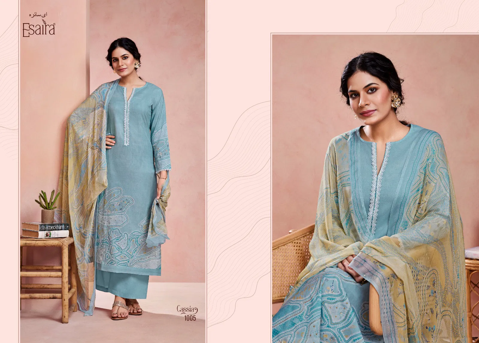 Cassia By Esaira Cotton Cambric Printed Dress Material Suppliers In India